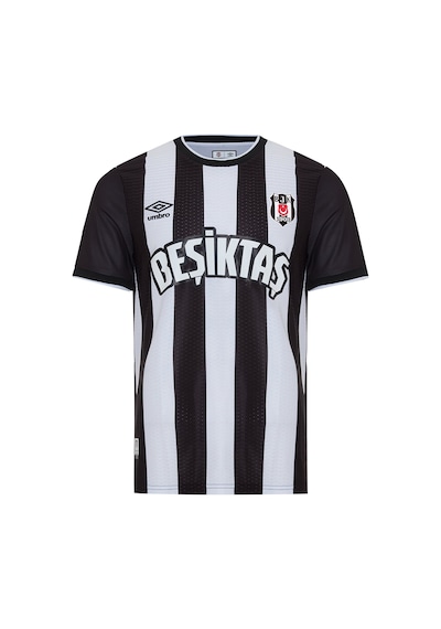 Beşiktaş Lisanslı Kartal Ahşap Kutulu Çubuklu Forma Siyah - Beyaz