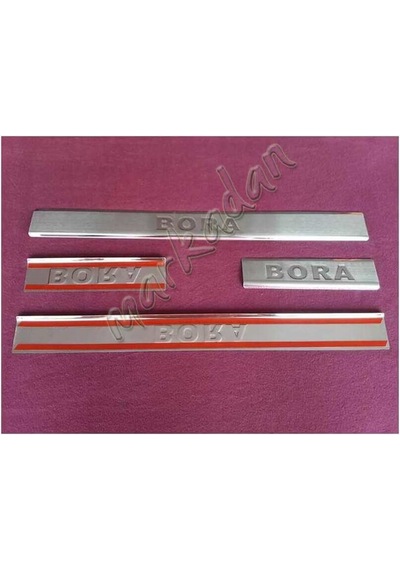 Woc Chrome Vw Bora Krom Kapı Eşiği 1998-2004 4 Parça Paslanmaz Çe N11.18