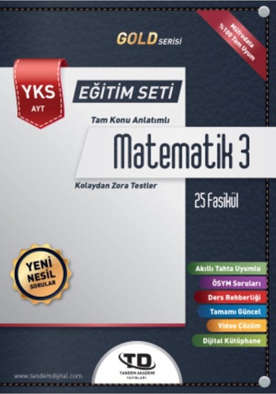 Ayt Matematik-3 Konu Anlatımlı Fasikül Eğitim Seti