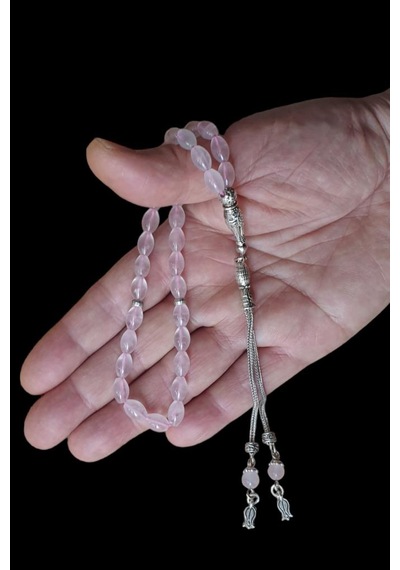 Arpa Kesim Pembe Kuvars Tesbih 641 Rose Quartz