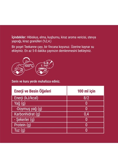 Teekanne Kiraz Karışık Meyve Çayı