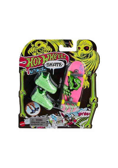 Hot Wheels Skate Neon Temalı Parmak Kaykay Ve Ayakkabı Paketi Ske