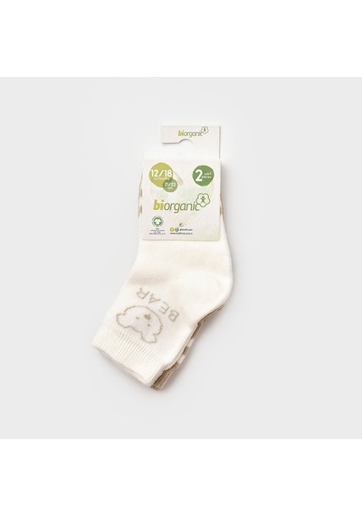 Biorganic Bear 2'li Bebek Çorabı - 68408