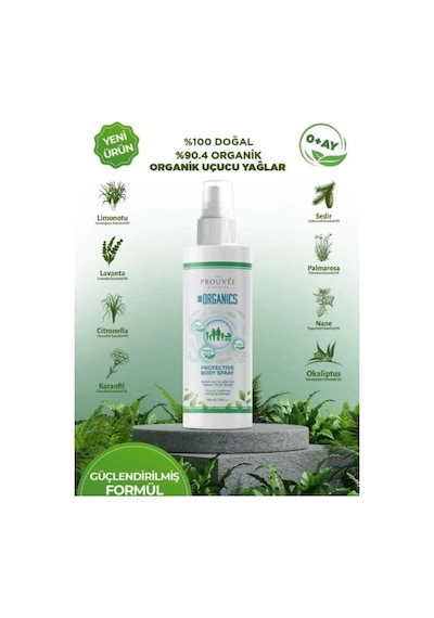 The Prouvée Organics Doğal Ve Organik Sivrisinek Kovucu Sprey 0+ Ay 100 Ml