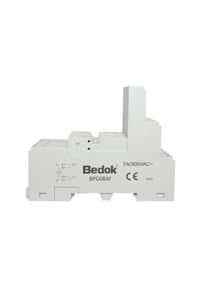 Bedok Bpg08ay 7a/300vac Çift Kontak 8 Pin Röle Soketi