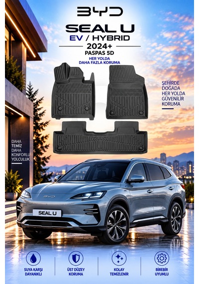 Byd Seal Uev 2024+ Aracınıza Özel Üretim Havuzlu Paspas Takımı A+ -mod-