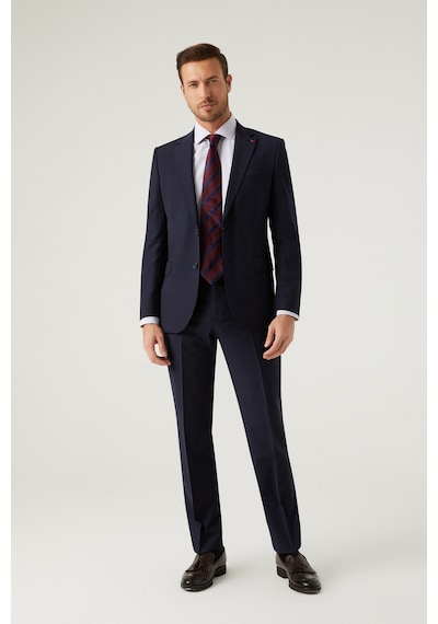 D's Damat Ds Damat Slim Fit Lacivert Yünlü Travel Takim Elbise 4he05ob35577m 105