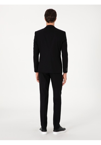 Cacharel Siyah Slim Fit Yün Karışımlı Klasik Kumaş Pantolon Cacharel Siyah Slim Fit Yün Karışımlı Klasik Kumaş Pantolon