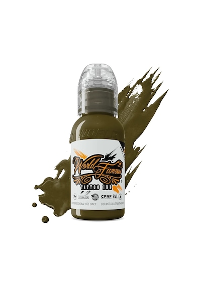 Army Green - World Famous Ink Dövme Boyası - 1oz/30ml