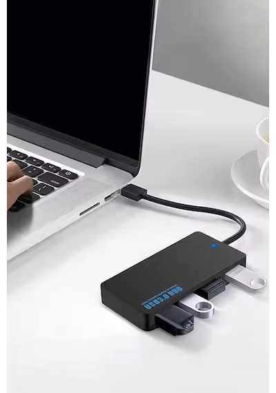 Thentech 4 Portlu Usb 3.0 Hub Çoklayıcı Type-c 5gbps Yüksek Hız Dizüstü Masaüstü Pc Macbook Uyumlu  Dönüştürücü