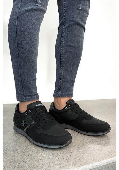 Erkek Günlük Cilt Sneaker Ayakkabı Siyah - Füme-sıyah-fume Siyah - Füme