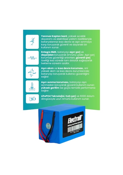 Motolux F7 Batarya Ultra Yüksek Kapasite Lifepo4 48v 24ah Elektrikli Motorsiklet Bataryası