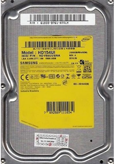 Samsung EcoGreen F2 EG HD154UI 3.5" 1.5 TB SATA 2 HDD