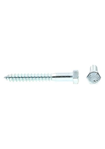 Prime-line 9056275 Lag Vida, Altıgen Kafa, 3/20,3 X 7,6 Cm, Çinko Gümüş Kaplama Paslanmaz Çelik, 25 Adet