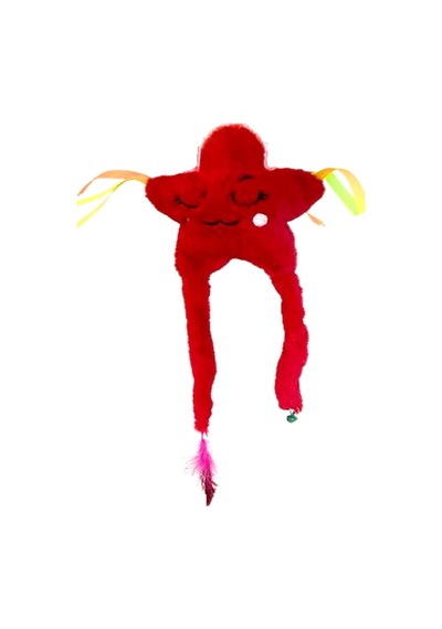 Kırmızı Yıldız Peluş Kedi Oyuncağı