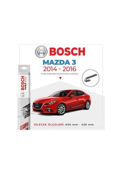 Mazda 3 Hb Muz Silecek Takımı 2014-2016 Bosch Aeroeco