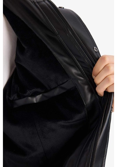 Defacto Oversize Fermuarlı Mont G7010ax25wnbk27 Siyah-bk27