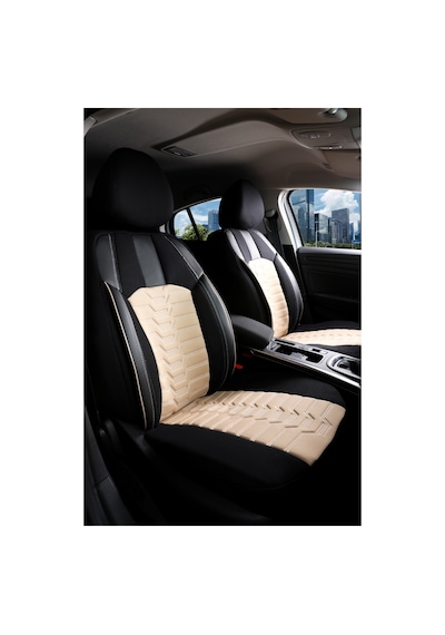 Kia Sportage Lüks 5li Oto Koltuk Kılıfı Gezegen Bej Siyah