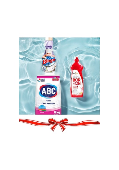 Çamaşır Deterjanı 6 Kg+ Bingoo Yumuşatıcı+ Bulaşık Deterjanı 820 Ml Diğer