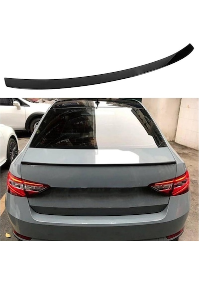 Skoda Suberb Bagaj Üstü Piano Black Spoiler 2015-2019 İthal