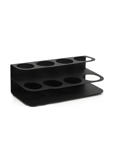Metal Siyah 8 Li Şurup Standı Siyah