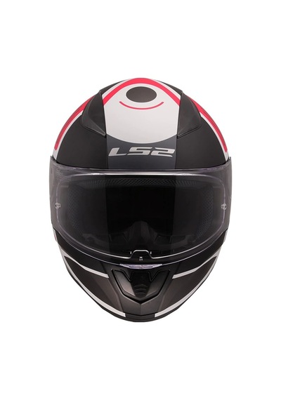 Ls2 Rapıd 2 Grıd Mat Beyaz-kırmızı Kask Beyaz-kırmızı