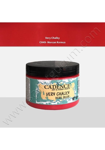 Cadence Very Chalky Mobilya Boyası 150 Ml. Ch49 Mercan Kırmızı