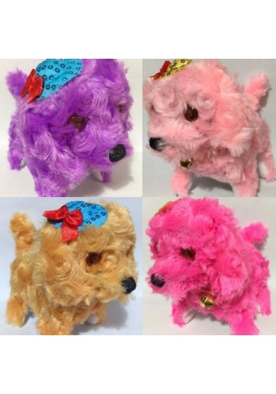 Oyuncak Pilli Sesli Yürüyen Köpek Pembe