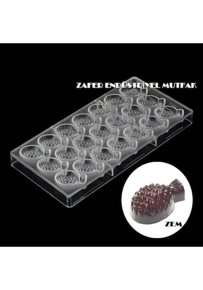 Polikarbon Çikolata Kalıbı Ananas. Zem
