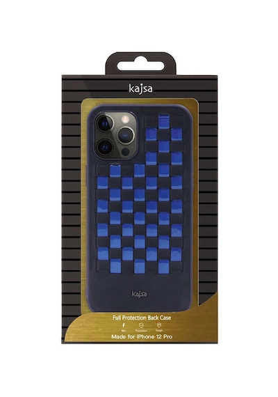 Kajsa Apple Uyumlu iPhone 12 Kılıf Kajsa Preppie Serisi Spotlight Woven Kapak ZORE-216716