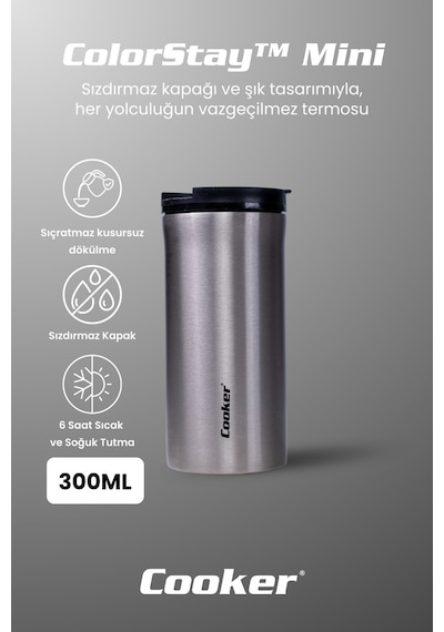 Cooker Colorstay Mini 300 Ml Paslanmaz Çelik Bardak Termos Ckr2109 Diğer