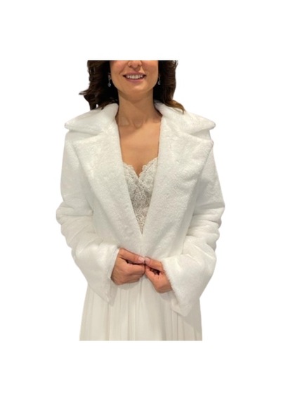 Ceket Düğünlük Model 4 - Beyaz Gelin Kürk Etol Bolero