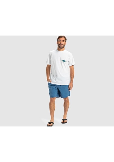 Quiksilver Ev Beach Blast Ss Erkek Günlük Tişört Eqyzt08046-908 Beyaz Beyaz