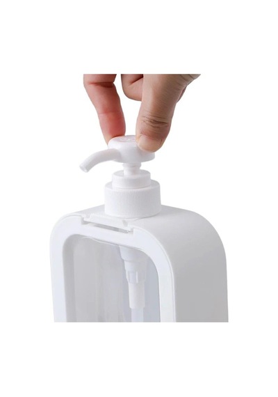 Yunhan 400 Ml Dikdörtgen Banyo Mutfak Sıvı Sabunluk Bulaşık Lavab Beyaz