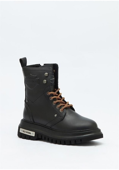Harley Davidson Dearie Black Deri Kadın Bot 001