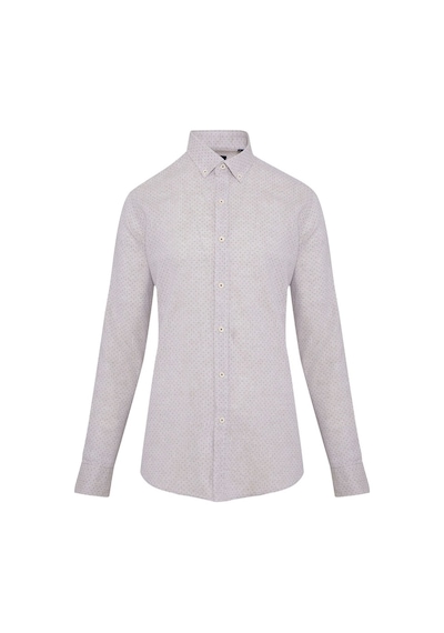 Hatemoğlu Kahverengi Desenli Slim Fit Keten Gömlek Koyu Kahve Koyu Kahverengi Hatemoğlu Kahverengi Desenli Slim Fit Keten Gömlek Koyu Kahve Koyu Kahverengi