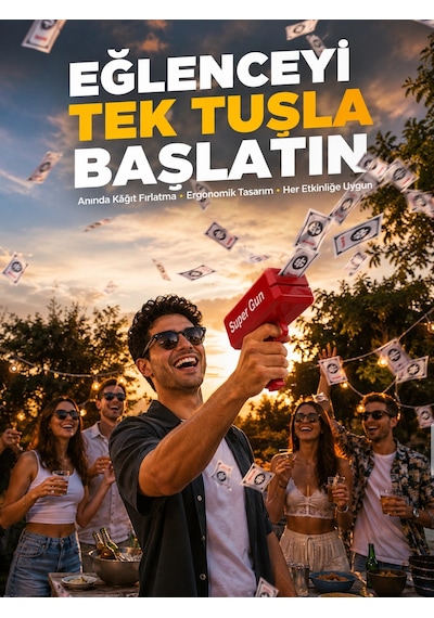 Aa Pil İle Çalışan, Kolay Kullanımlı Kâğıt Fırlatıcı Oyuncak Yeni Nesil 1