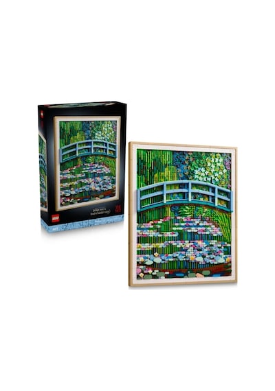 LEGO® Art Claude Monet – Nilüfer Gölü Üzerinde Köprü 31220 - Yetişkinler için Empresyonist Tablo Yapım Seti (3179 Parça)