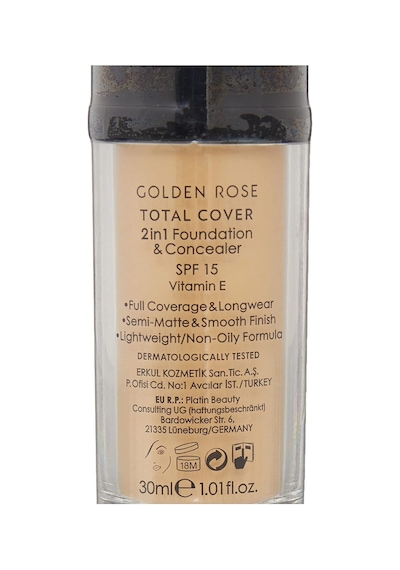 Total Cover 2 İn 1 Foundation & Concealer Fondöten Ve Kapatıcı No: 023 Çok Renkli
