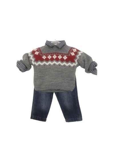 Babydoll 3lü Takım Cumino-10184 Gri