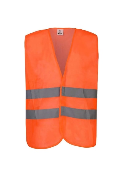Hi-vis Turuncu Fosforlu Reflektörlü İş Güvenliği Yeleği Yüksek Görünürlük Trafik & İnşaat F.Turuncu