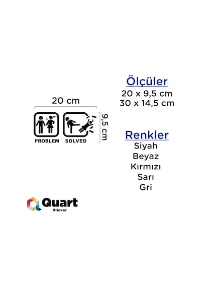 Problem Çözüldü Problem Solved Oto Sticker Araba Sticker (421368742)