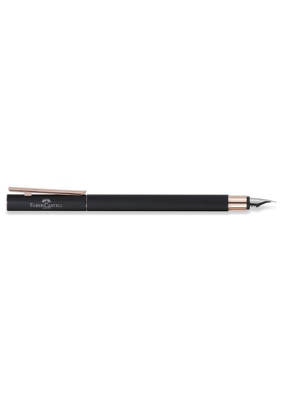Faber-castell Dolma Kalem Neo Slim, Uç M, Metal Siyah, Pembe Altı Diğer