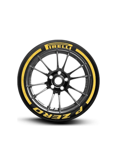 Lastik Yazısı Pirelli P Zero Sarı + Kuyruk Sarı