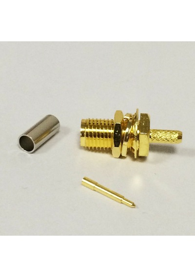 RP SMA Dişi RG316 RG174 RG188 LMR100 Sıkmalı Kablo Konnektörü
