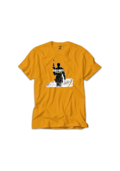 Call Of Duty Silhouette M3 Sarı Tişört