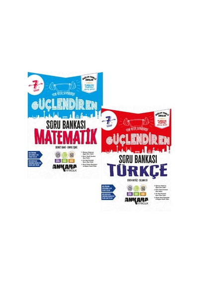 2027 7.sınıf Güçlendiren Matematik-türkçe Bağlam Temelli %100 Yeni Müfredat Soru Bankası Seti