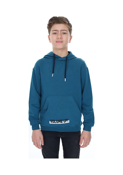 Toontoy Kids Toontoy Erkek Çocuk Oversize Kapüşonlu Cepli Baskılı Sweatshirt - 2 İplik Petrol Mavi Toontoy Kids Toontoy Erkek Çocuk Oversize Kapüşonlu Cepli Baskılı Sweatshirt - 2 İplik Petrol Mavi