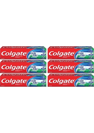 Colgate Nane Ferahlığı Üçlü Etki Diş Macunu 6 x 50 ML