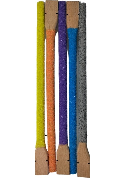 Papağanhane Natürel Ahşap Kumlu Tünek 24 Cm